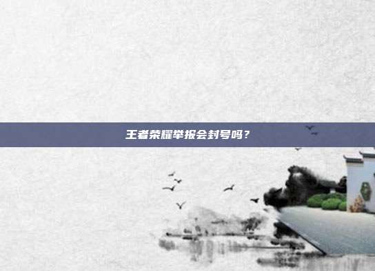 王者荣耀举报会封号吗?