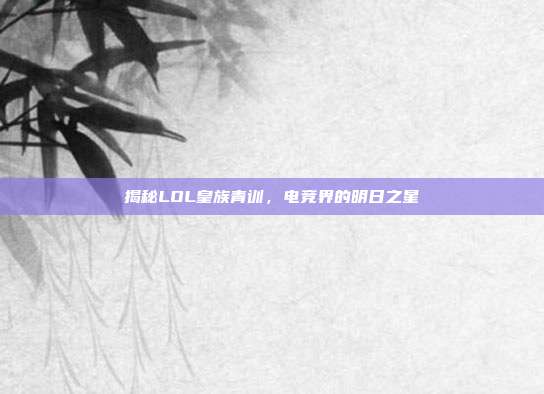 揭秘LOL皇族青训,电竞界的明日之星