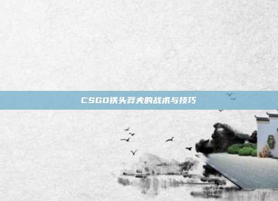CSGO铁头莽夫的战术与技巧