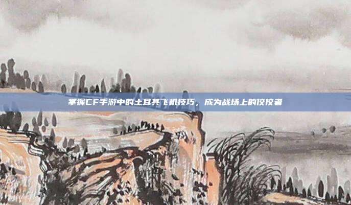 掌握CF手游中的土耳其飞机技巧,成为战场上的佼佼者