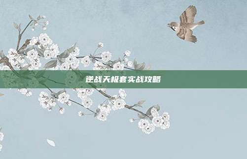 逆战天极套实战攻略