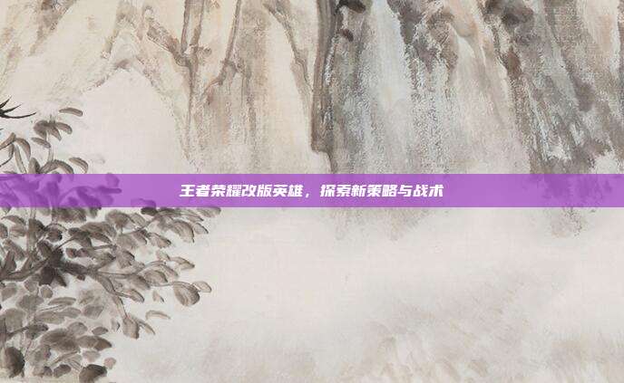王者荣耀改版英雄,探索新策略与战术
