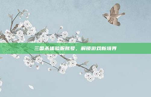 三国杀体验服账号,解锁游戏新境界