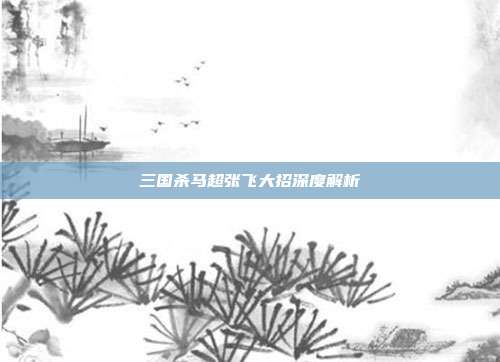 三国杀马超张飞大招深度解析