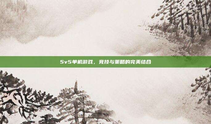 5v5单机游戏,竞技与策略的完美结合