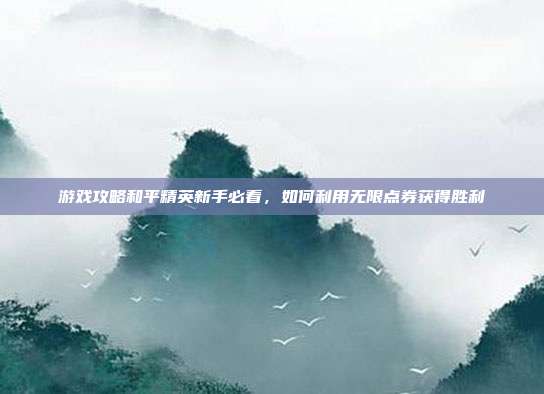 游戏攻略和平精英新手必看,如何利用无限点券获得胜利