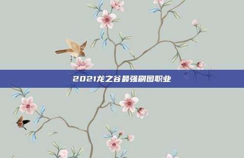 2021龙之谷最强刷图职业