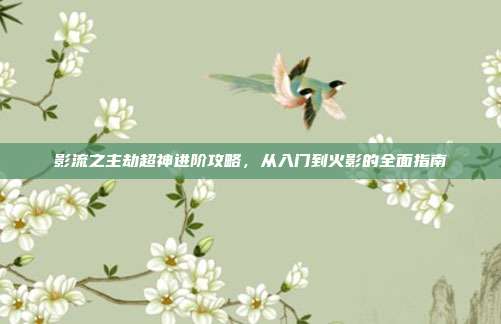 影流之主劫超神进阶攻略,从入门到火影的全面指南