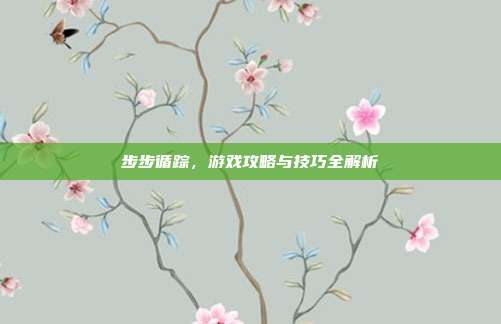 步步循踪,游戏攻略与技巧全解析