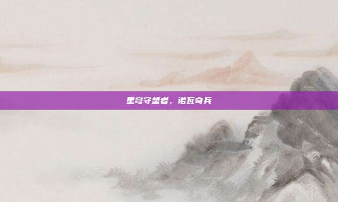星穹守望者，诺瓦奇兵