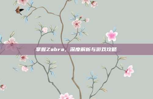 掌握Zabra,深度解析与游戏攻略