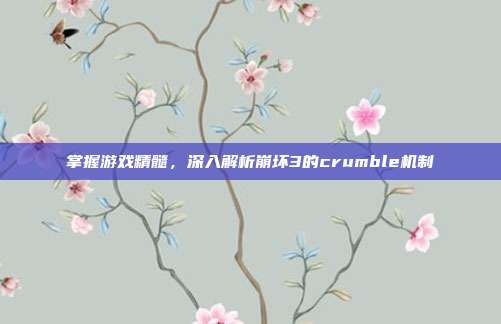 掌握游戏精髓,深入解析崩坏3的crumble机制