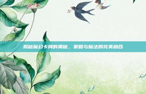 揭秘魔幻卡牌的奥秘,策略与魔法的完美融合