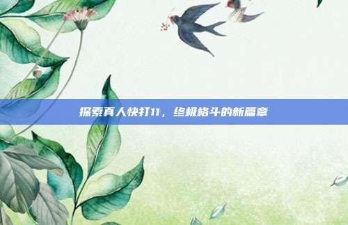 探索真人快打11,终极格斗的新篇章