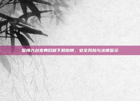 警惕六台宝典旧版下载陷阱，安全风险与法律警示