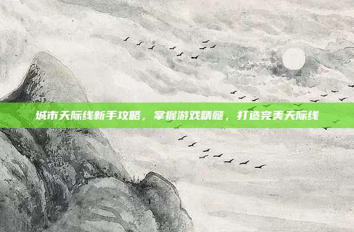 城市天际线新手攻略,掌握游戏精髓,打造完美天际线