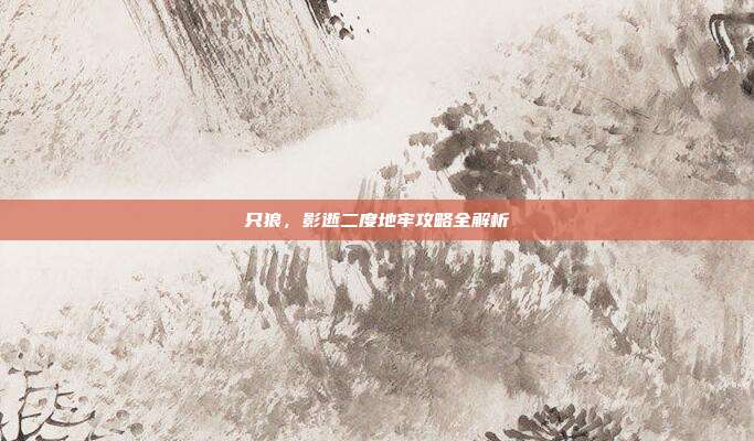 只狼,影逝二度地牢攻略全解析