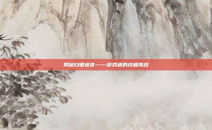 揭秘白银迷宫——游戏迷的终极挑战