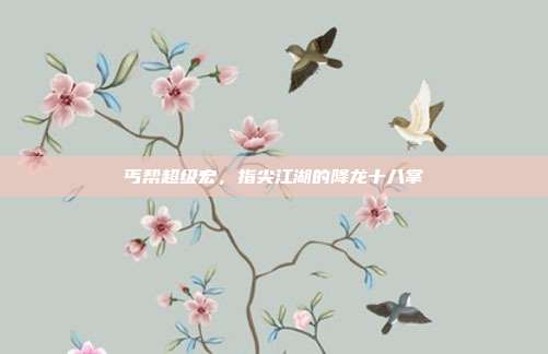 丐帮超级宏，指尖江湖的降龙十八掌