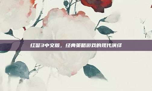 红警3中文版,经典策略游戏的现代演绎