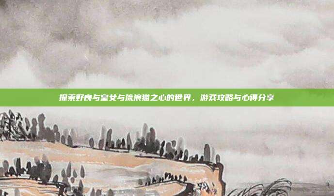 探索野良与皇女与流浪猫之心的世界,游戏攻略与心得分享