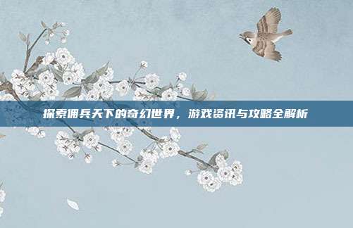探索佣兵天下的奇幻世界,游戏资讯与攻略全解析