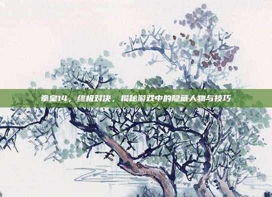 拳皇14,终极对决,揭秘游戏中的隐藏人物与技巧