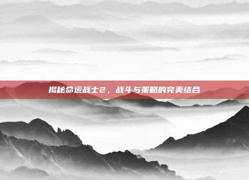 揭秘命运战士2，战斗与策略的完美结合