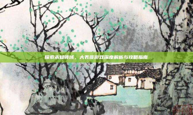 探索未知领域,大表哥游戏深度解析与攻略指南