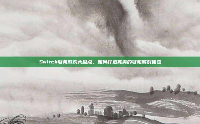 Switch联机游戏大盘点,如何打造完美的联机游戏体验