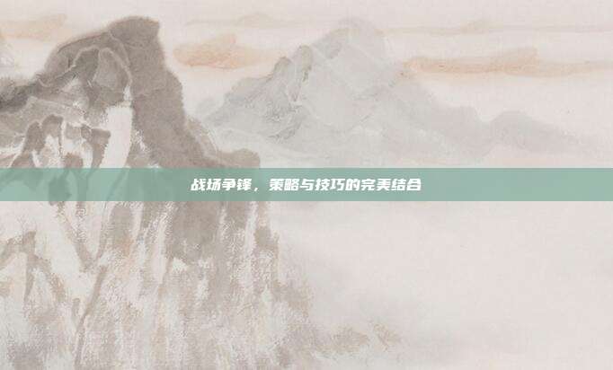 战场争锋,策略与技巧的完美结合