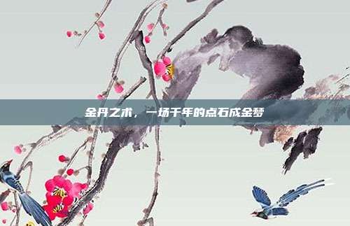金丹之术,一场千年的点石成金梦