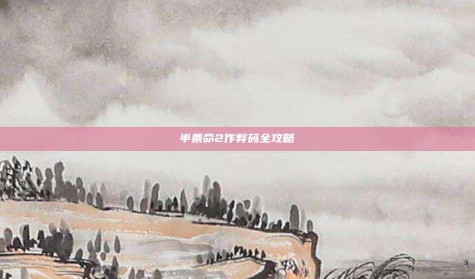 半条命2作弊码全攻略