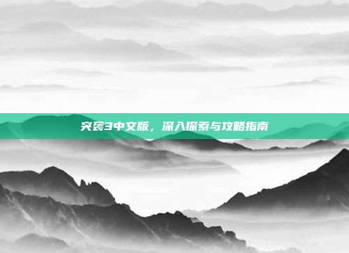 突袭3中文版，深入探索与攻略指南