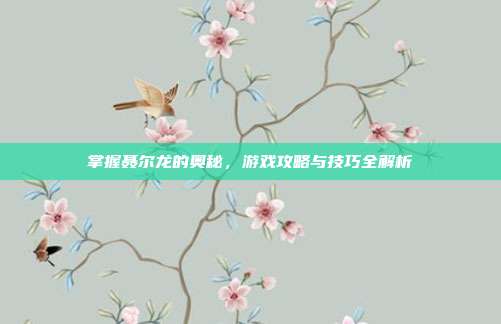 掌握聂尔龙的奥秘,游戏攻略与技巧全解析