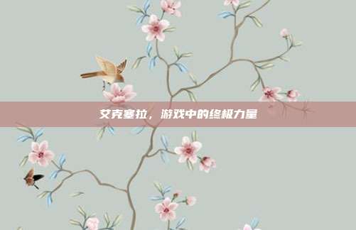 艾克塞拉,游戏中的终极力量