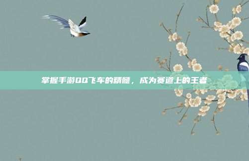 掌握手游QQ飞车的精髓,成为赛道上的王者