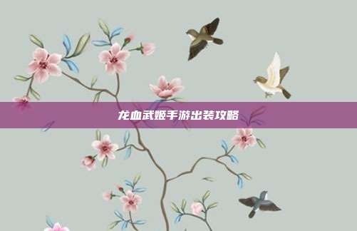 龙血武姬手游出装攻略
