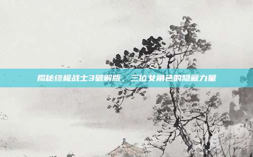 揭秘终极战士3破解版,三位女角色的隐藏力量