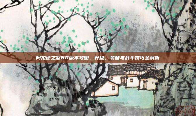 阿拉德之怒60版本攻略,升级、装备与战斗技巧全解析