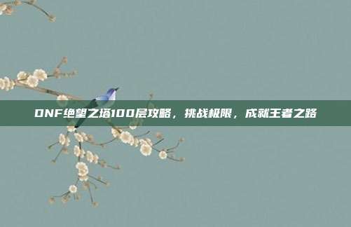 DNF绝望之塔100层攻略，挑战极限，成就王者之路