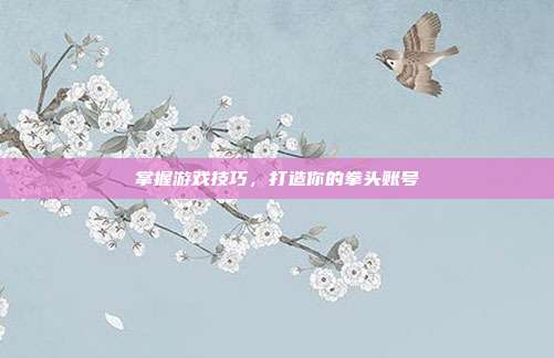 掌握游戏技巧，打造你的拳头账号
