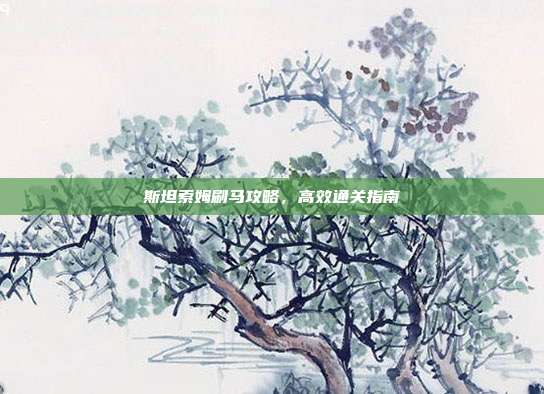 斯坦索姆刷马攻略,高效通关指南