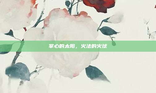掌心的太阳，火法的火球