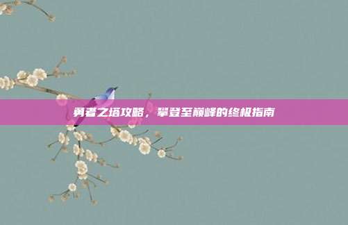 勇者之塔攻略,攀登至巅峰的终极指南
