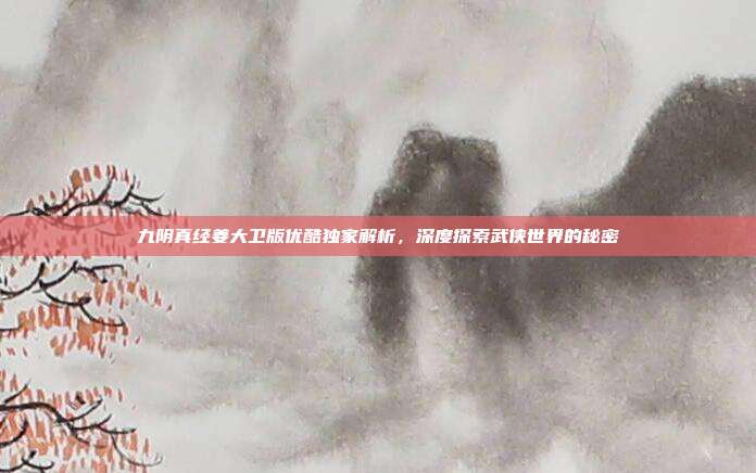 九阴真经姜大卫版优酷独家解析,深度探索武侠世界的秘密