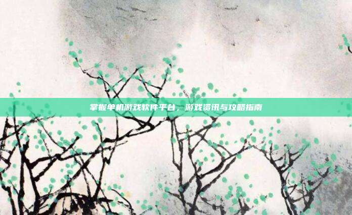 掌握单机游戏软件平台,游戏资讯与攻略指南