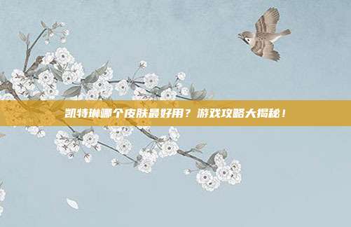 凯特琳哪个皮肤最好用?游戏攻略大揭秘!