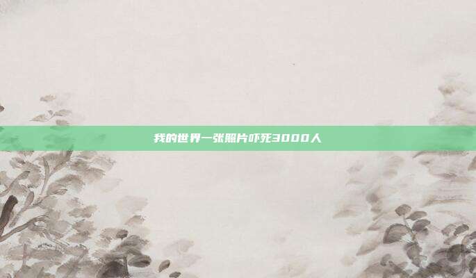 我的世界一张照片吓死3000人