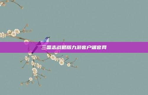 三国志战略版九游客户端官网